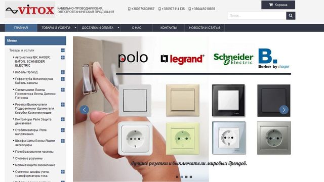 Просування сайту Вітокс портфоліо